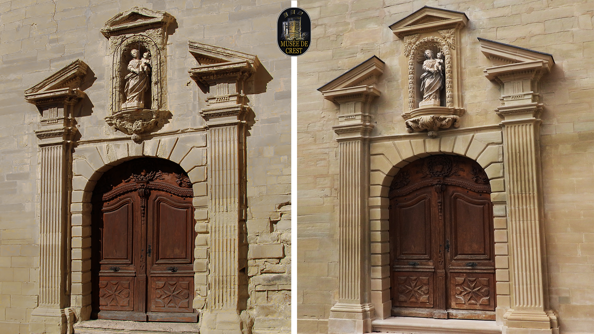 Avant_apres_restauration_facade_Chapelle_Visitation_ornee_de_pilastres_surmontes_de_chapiteaux_avec_fronton_interrompu_et_alveole_statue_vierge_a_l_enfant_UHD_HD_MDC_DSCN1410.png
